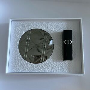 Dior Silver Mirror and Lipstick Set in Box. Lipstick 720 Satin.